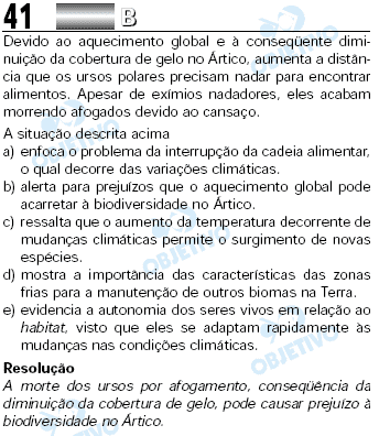 Resolução Comentada - Questão 41