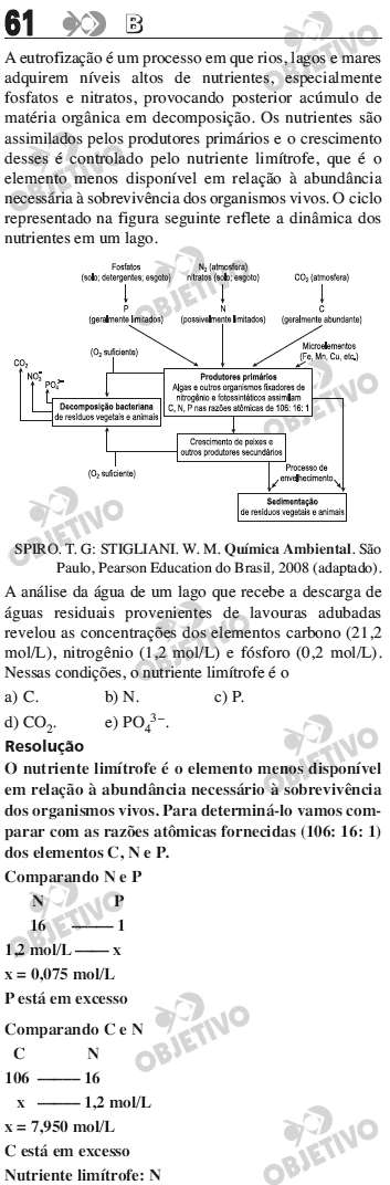 Resolu��o Comentada - Quest�o 061