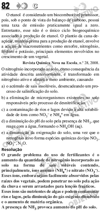 Resolu��o Comentada - Quest�o 082