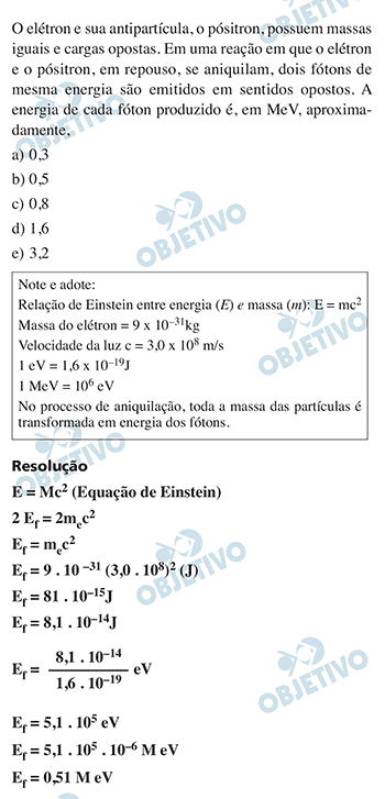 FUVEST 2016 - 1ª Fase - Curso Objetivo